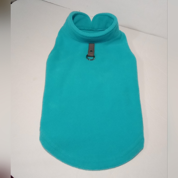 Gooby Stretch Fleece 100% Polyester Turquoise Dogs Pets Clothing Size Large - Picture 2 of 10